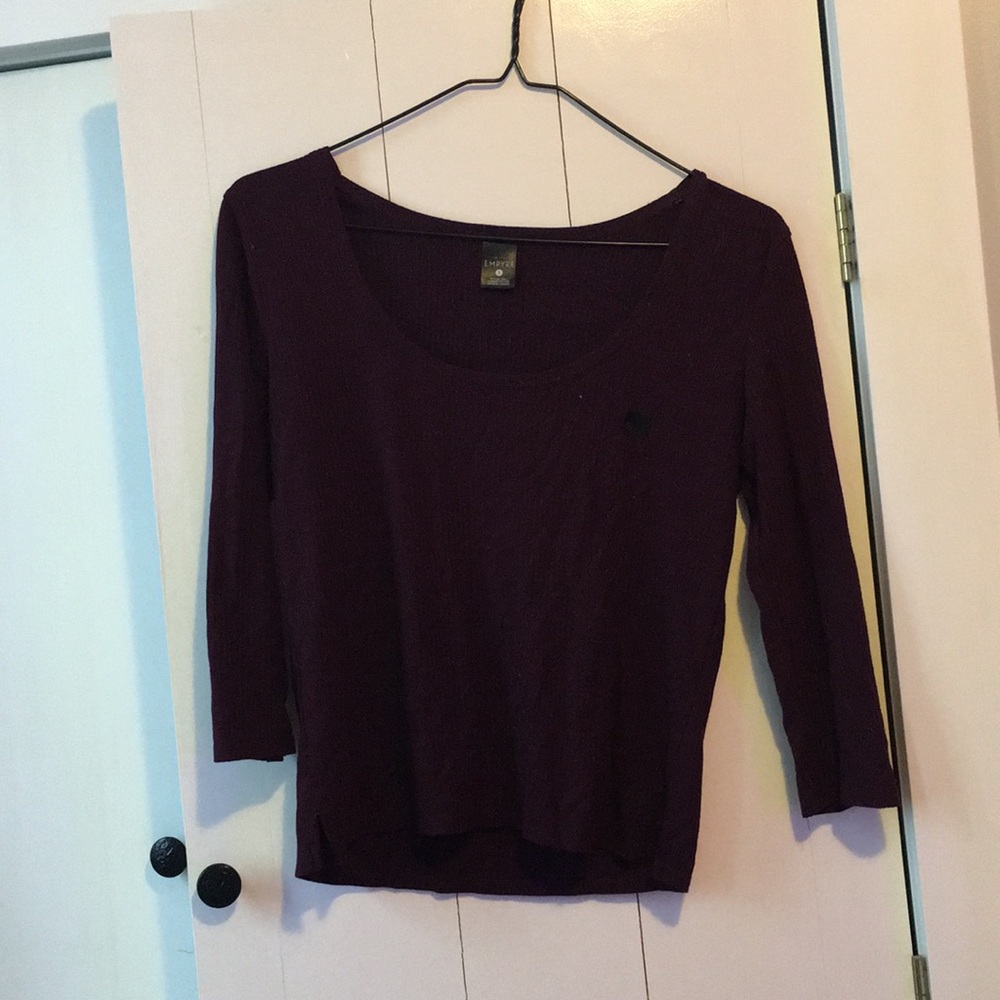 3/4 sleeve crop top from Zumies